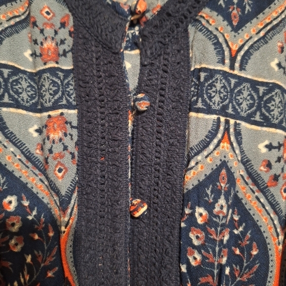 Roxy southwest print romper shorts NWT ptp 18"x30"L.          2.5 inseam - Picture 5 of 6